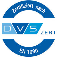 Zertifiziert nach DVS-ZERT EN 1090